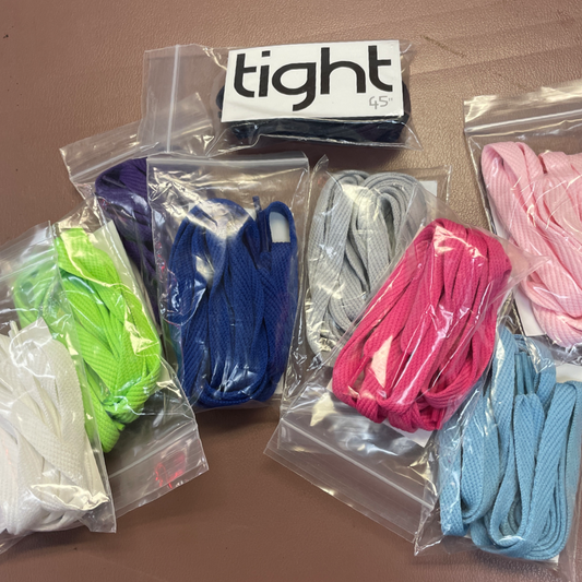 45” shoe laces, Tight, assorted colors