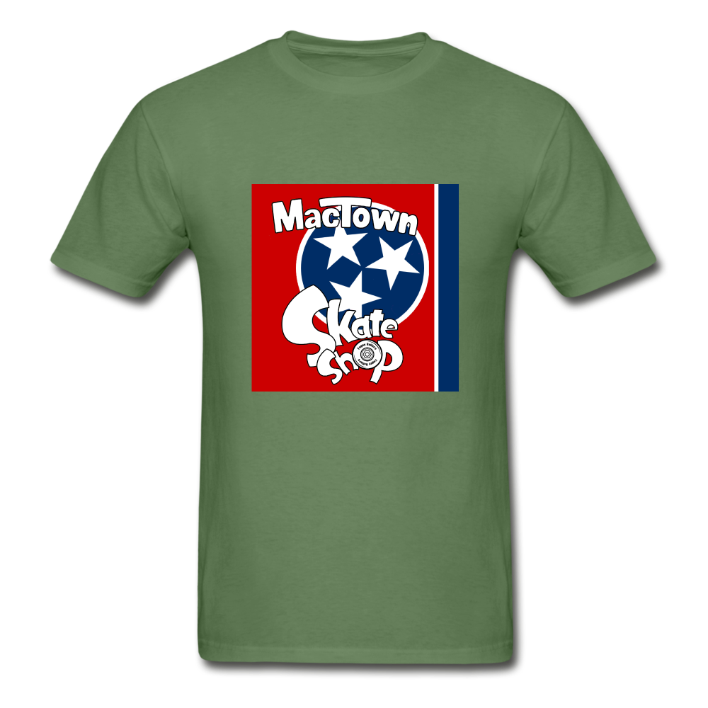 Three Start, Ultra Cotton Adult T-Shirt - military green